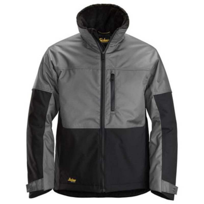SNICKERS Jacket | Mens 1148 Grey/Black Lined Winter Jackets with Insulation