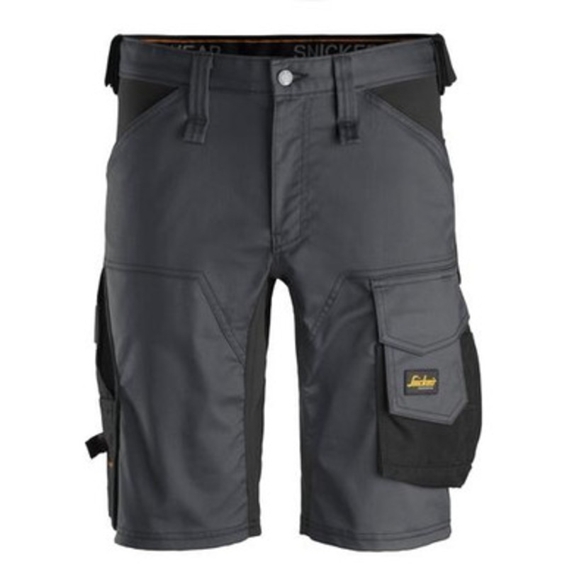 SNICKERS Shorts | 6143 Mens Allround Work Mid Grey Shorts with Cotton with Stretch