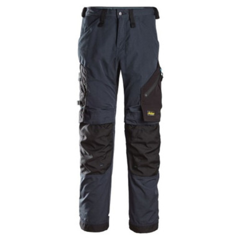 SNICKERS Trousers | 6310  Lite Work Navy Blue Trousers with Kneepad Pockets and 4-Way Stretch