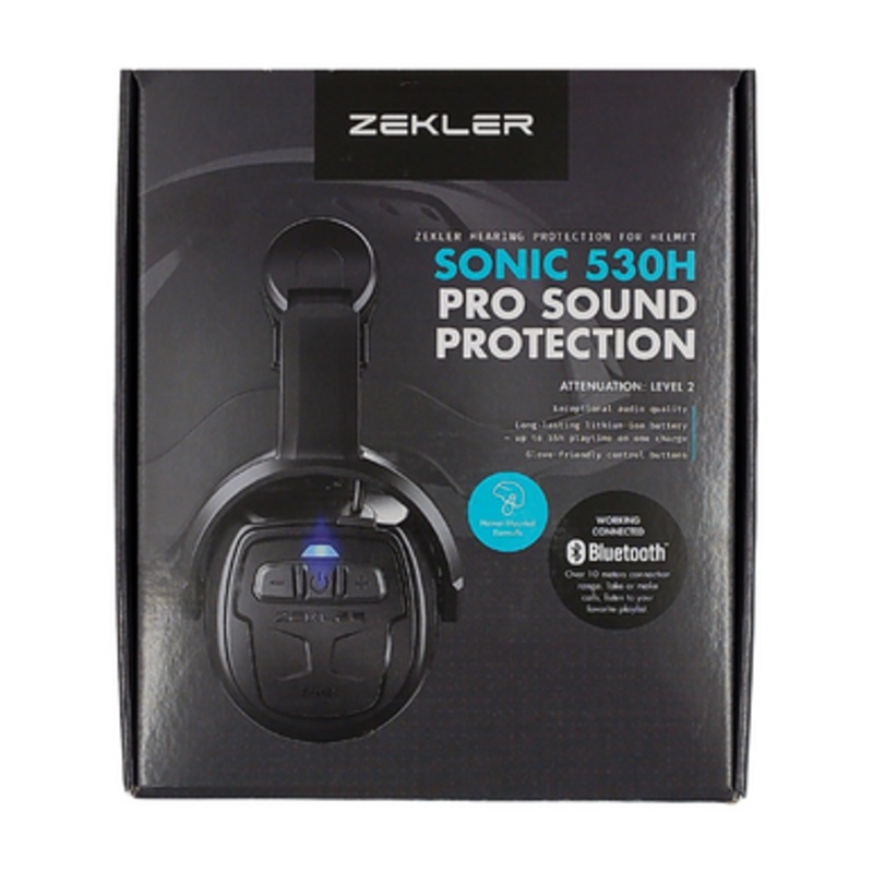ZEKLER Hearing Protection | SONIC 530H Bluetooth Earmuffs Hearing Protection in Helmet Version
