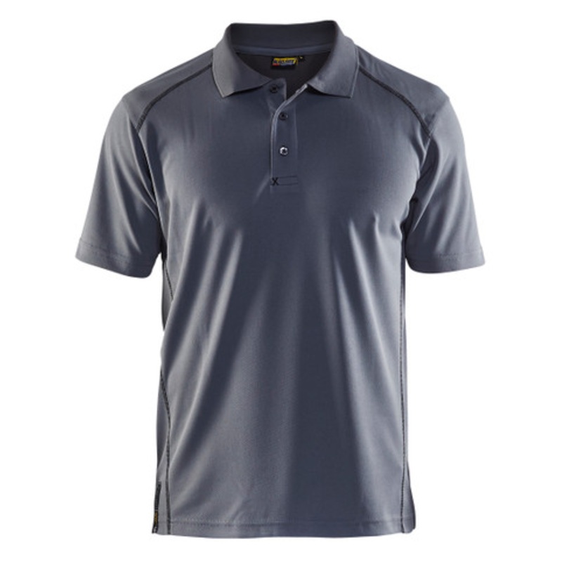 BLAKLADER Polo Shirt | 3326 Grey Pique Polo Shirt with UV Protection