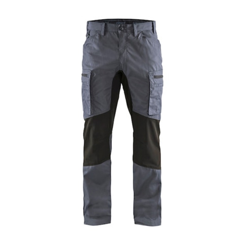 BLAKLADER Trousers | 1459 Service Stretch Grey Trousers with Polyester
