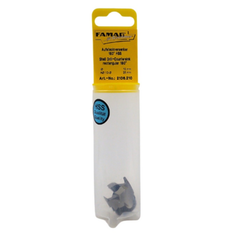 FAMAG Shell Countersinks | 2106 180 Countersink –  25mm  for 10mm Drill