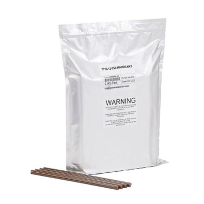 KNOTTEC Adhesives | Wood Repair Mahogany Therm Melt Adhesives 2.5kg resealable foil bag with 100 sticks