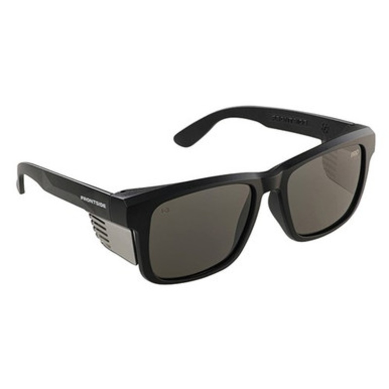 PROCHOICE Safety Glasses | FRONTSIDE Smoke Lens Safety Glasses with Black Frame and Side Shield