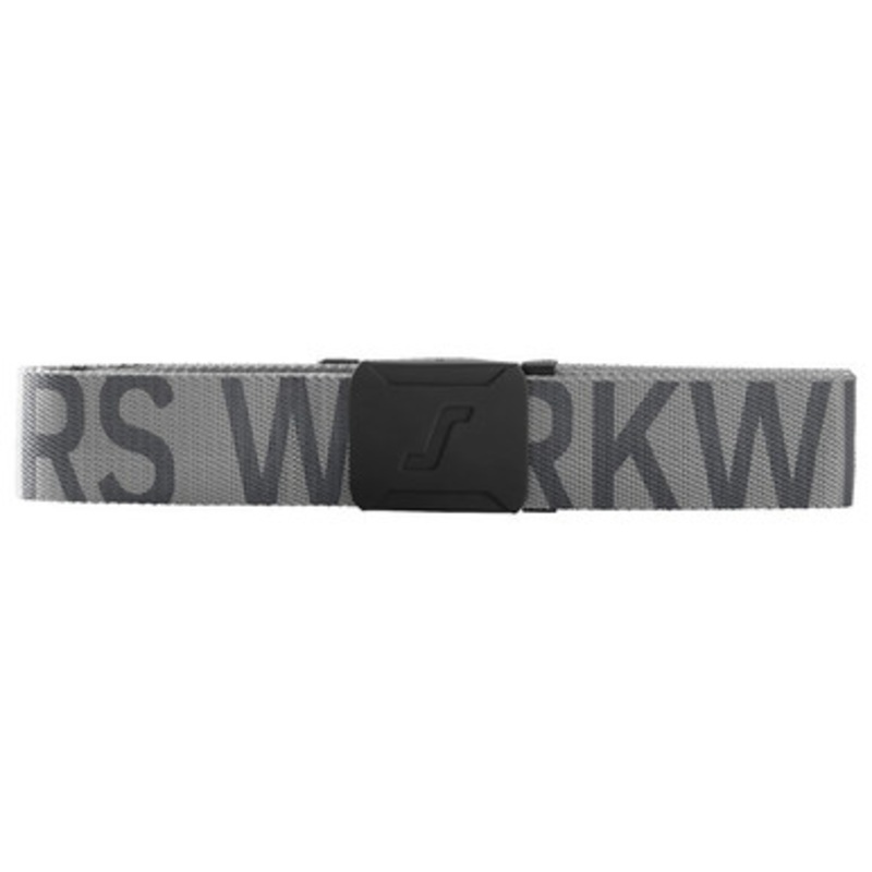 SNICKERS Accessory | 9004 Steel Grey Belt with Scratch Free Buckle with Logo in Webbing
