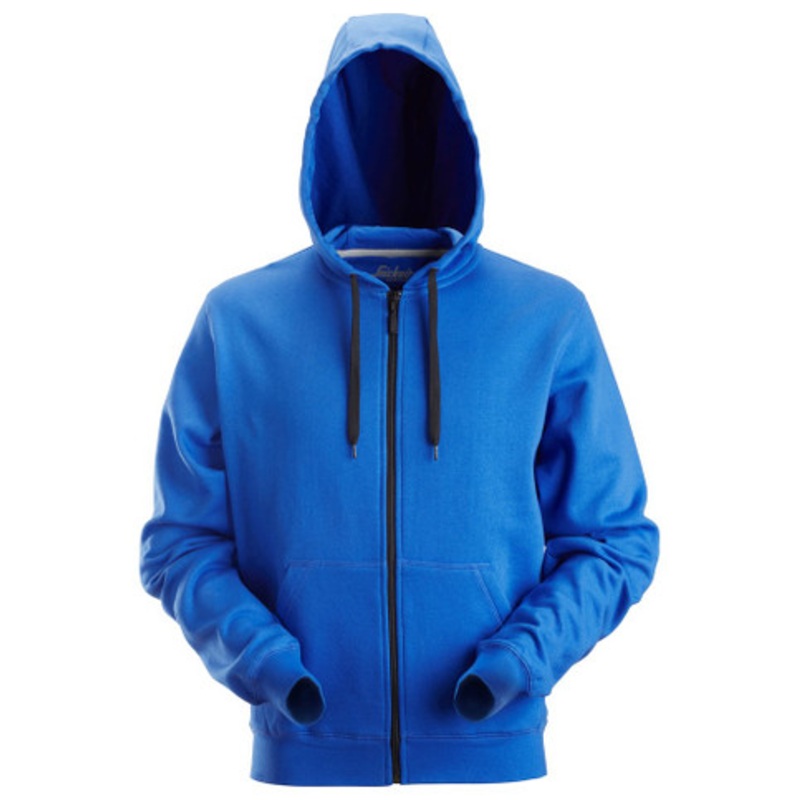 SNICKERS Hoodie Jacket | 2801 Blue Hoodie Jacket with Full Zip and in Polyester/Cotton