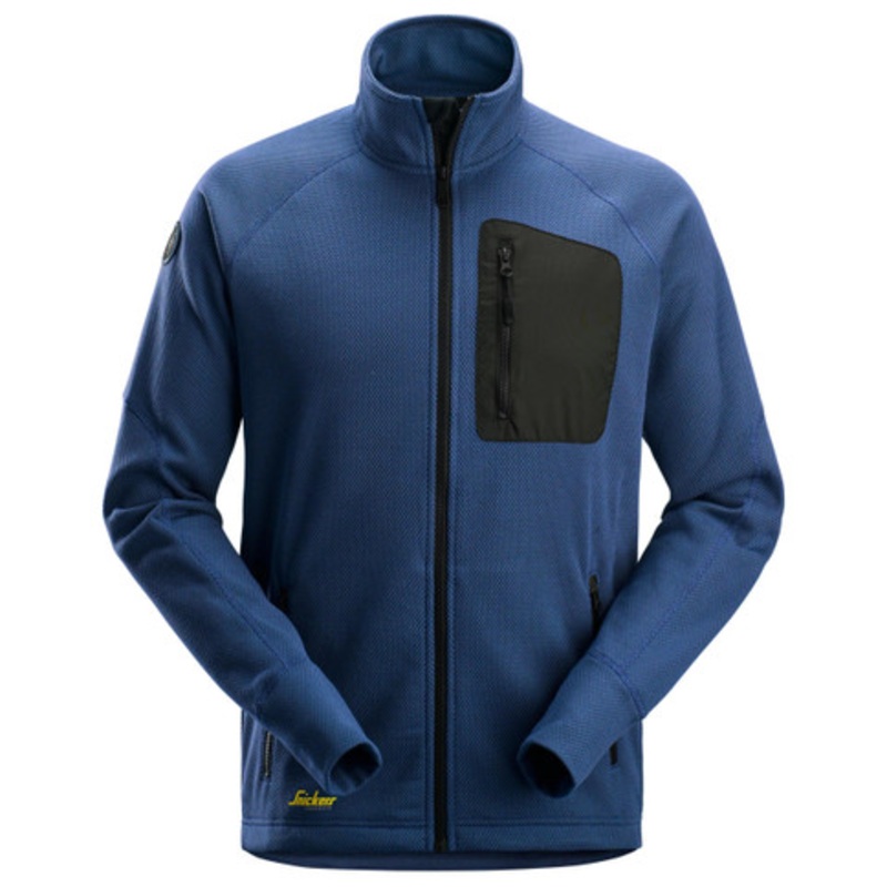 SNICKERS Sweater Jacket | 8042 Dark Navy Blue Sweater Jacket Full Zip in Fleece