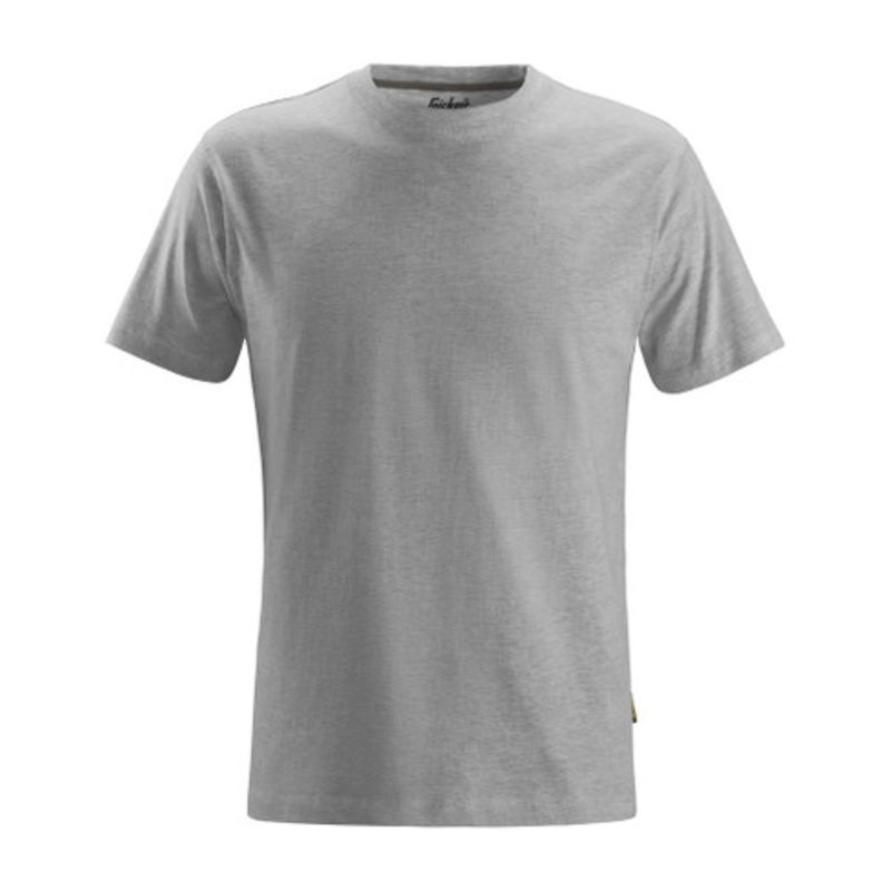 SNICKERS T-Shirt | 2502 Grey Melange AllroundWork T-Shirt with Round Neck and in Cotton