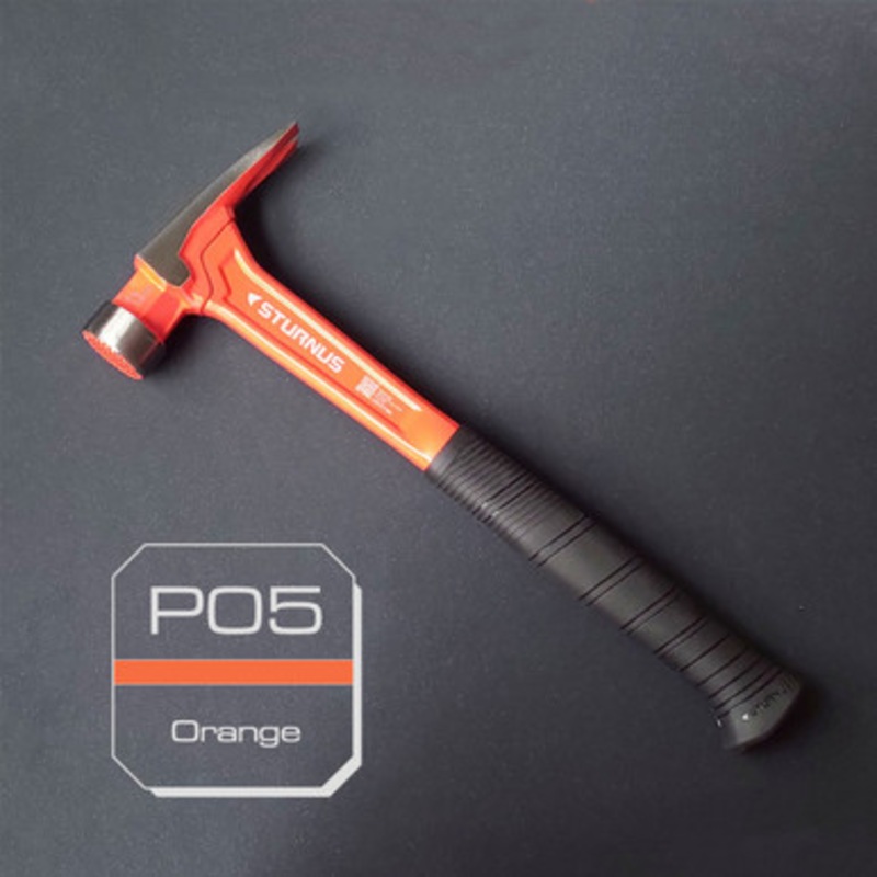 STURNUS Hammer | VELOCITY MILLED Face Orange Rip Claw Hammer 13oz with SHORT Handle