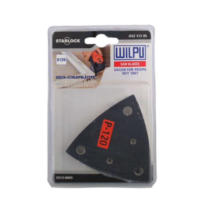 WILPU Multi Tool Blade | OSZ 112 80mm 120 Grit Sanding Sheets Multi Tool Blade for Construction