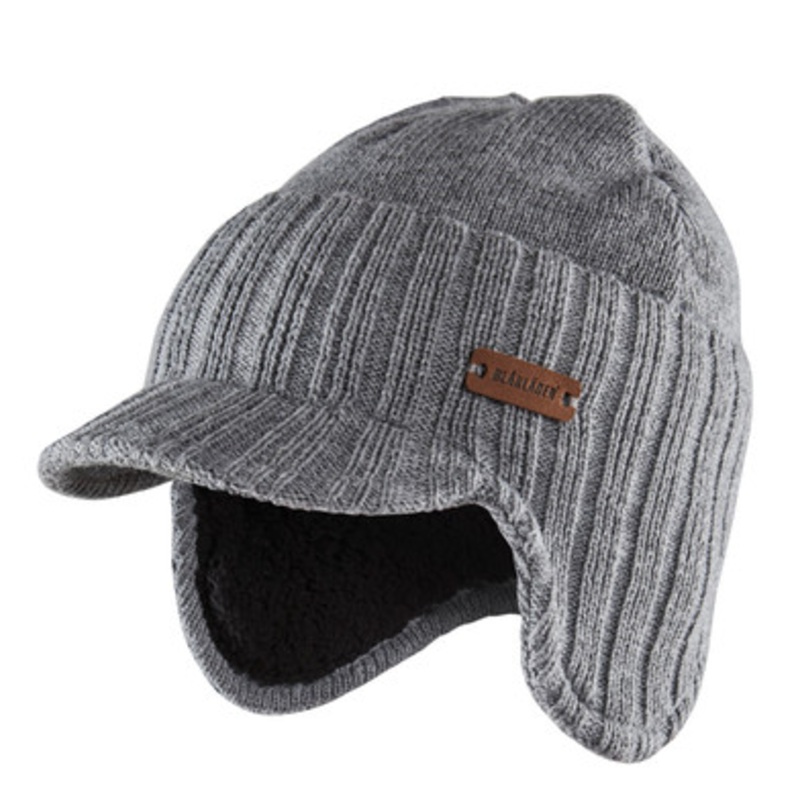 BLAKLADER Accessory | 2067 Grey Headwear Winter Cap with Ear Flaps
