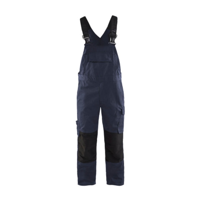 BLAKLADER Overalls | 2695 Bib-Overalls Navy Blue with Kneepad Pockets and Stretch in Ripstop