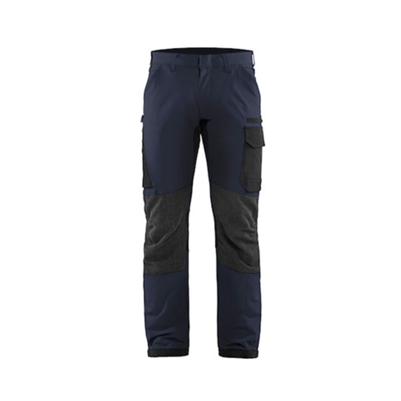 BLAKLADER Trousers | 1422 Industry Dark Navy Blue Trousers Scratch Free in 4-Way Stretch