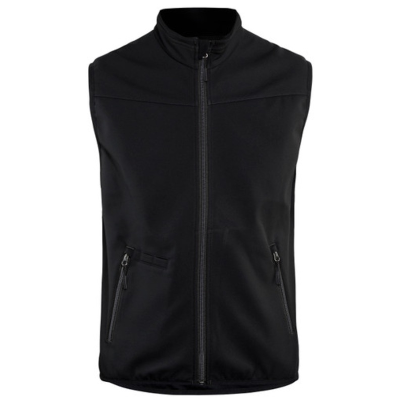 BLAKLADER Vest | 3850 Black/ Grey Softshell Vest with Fleece Lining