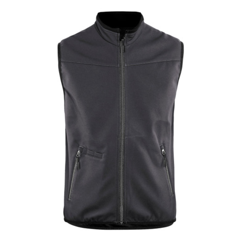 BLAKLADER Vest | 3850 Mid Grey Softshell Vest with Fleece Lining – SALE