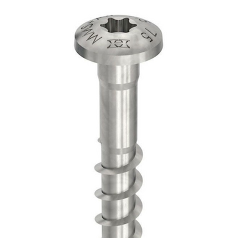 HECO Screw Anchor | 7.5mm T30 Pan Head Screw Anchor with Full Thread in A4 316 Stainless Steel