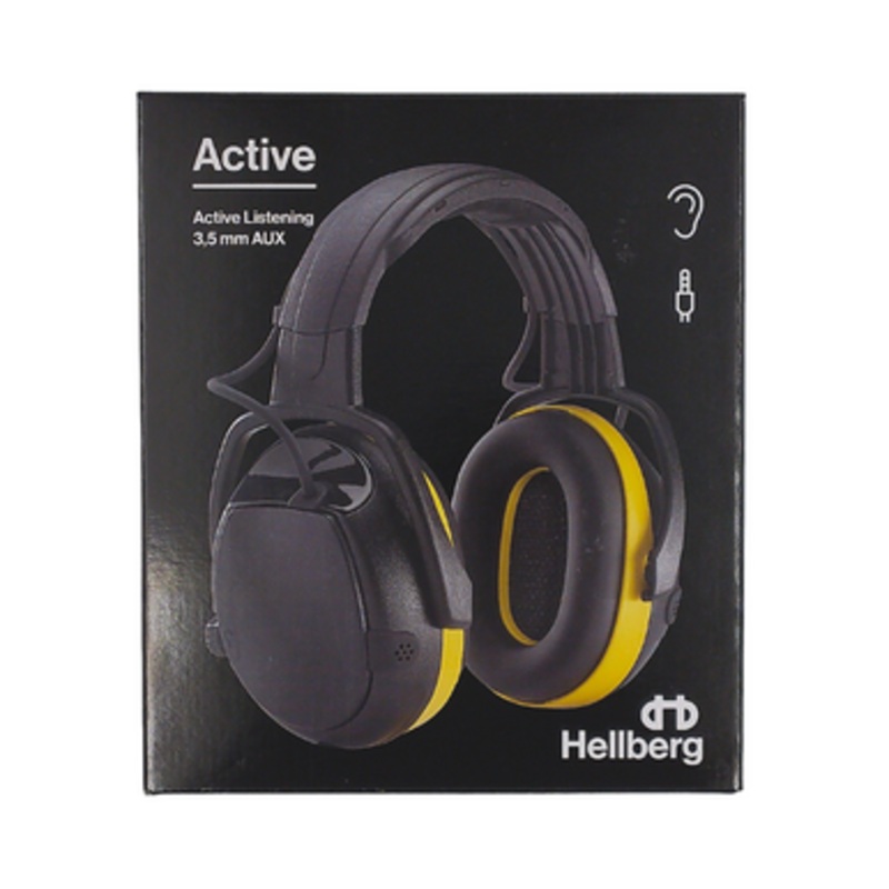 HELLBERG Hearing Protection | ACTIVE Hearing Protection with Active Monitoring and AUX Input