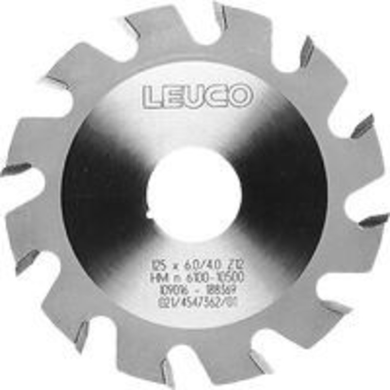 LEUCO Circular Saw Blade | GROOVING CUTTER 125mm/30mm Bore Circular Saw Blade, for Solid Timber