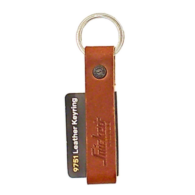 SNICKERS Accessory | 9751 Chocolate Brown Eco Friendly Leather Logo Keyring