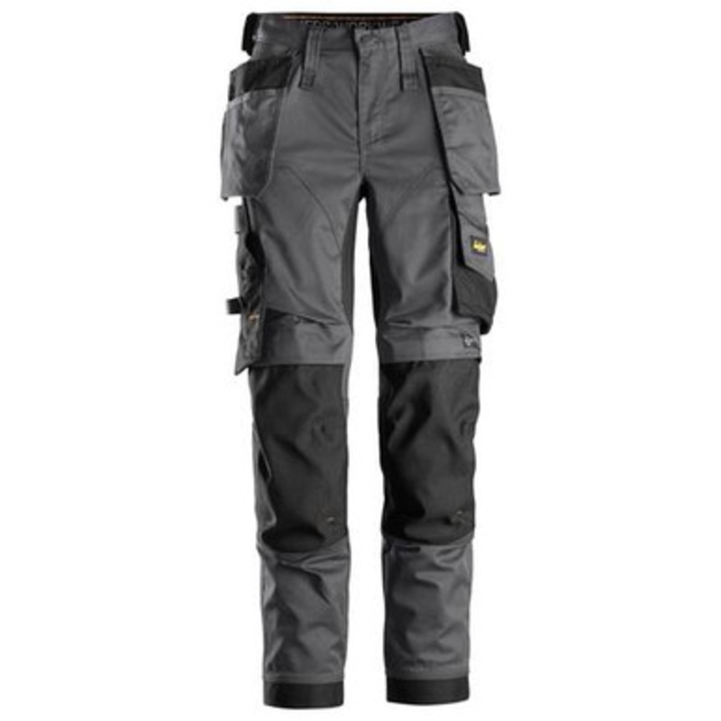 SNICKERS Trousers | 6247 Womens Allround Work Mid Grey Trousers with Kneepad Pockets and Holster Pockets 2-Way Stretch