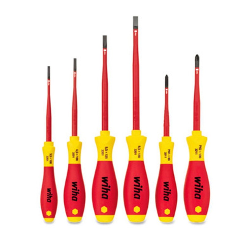 WIHA Screwdriver | Slotted/Phillips 6pce SlimFix Screwdriver Set