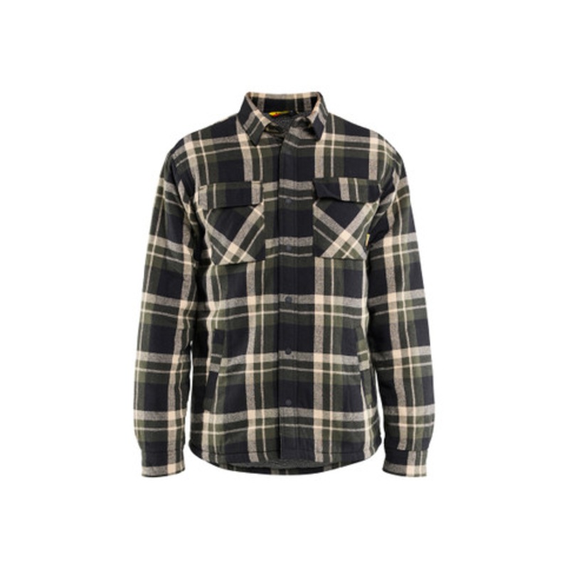 BLAKLADER Jackets | 4704 Forest Night/Black Jacket Flannel and Pile Lined in Cotton
