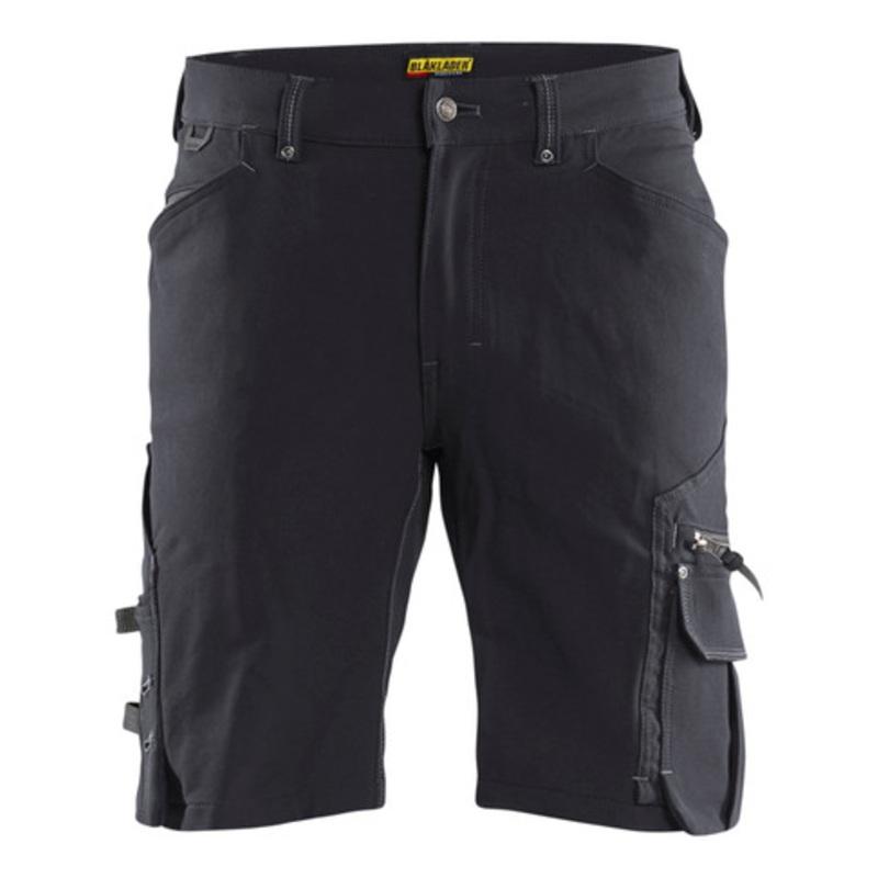 BLAKLADER Shorts | 1987 Mens Craftsman Dark Grey Shorts with 4-Way Stretch