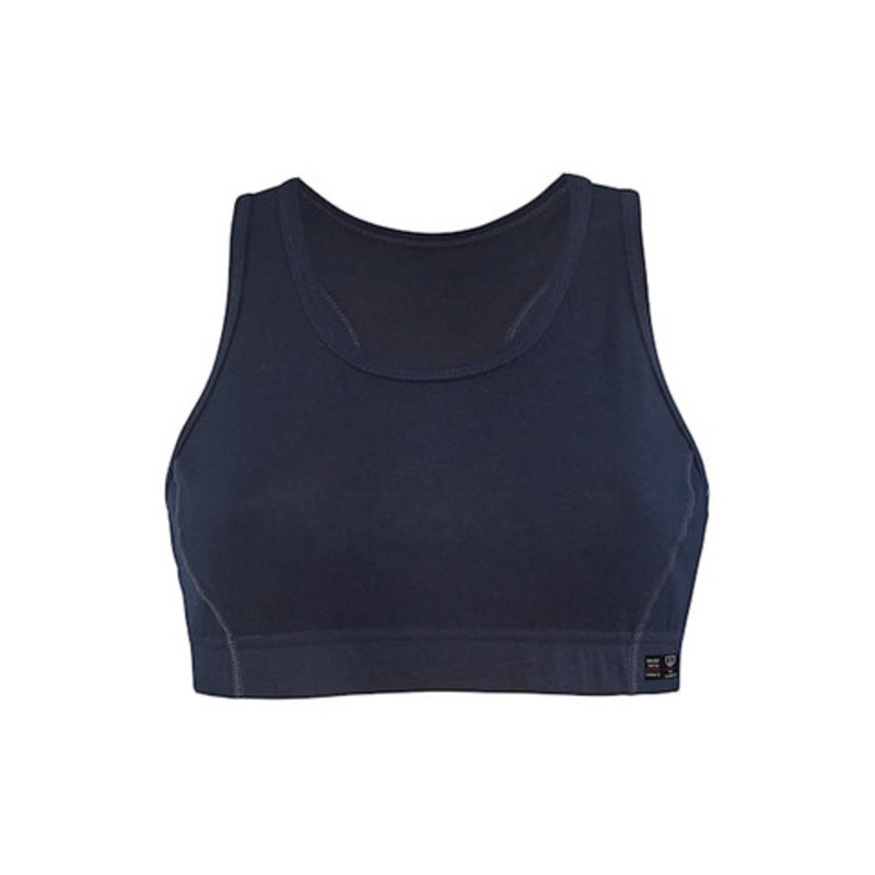 BLAKLADER Underwear | 1825 Womens Navy Blue Underwear Sports Bra with Anti-Flame in Durable Poly/Cotton Blend