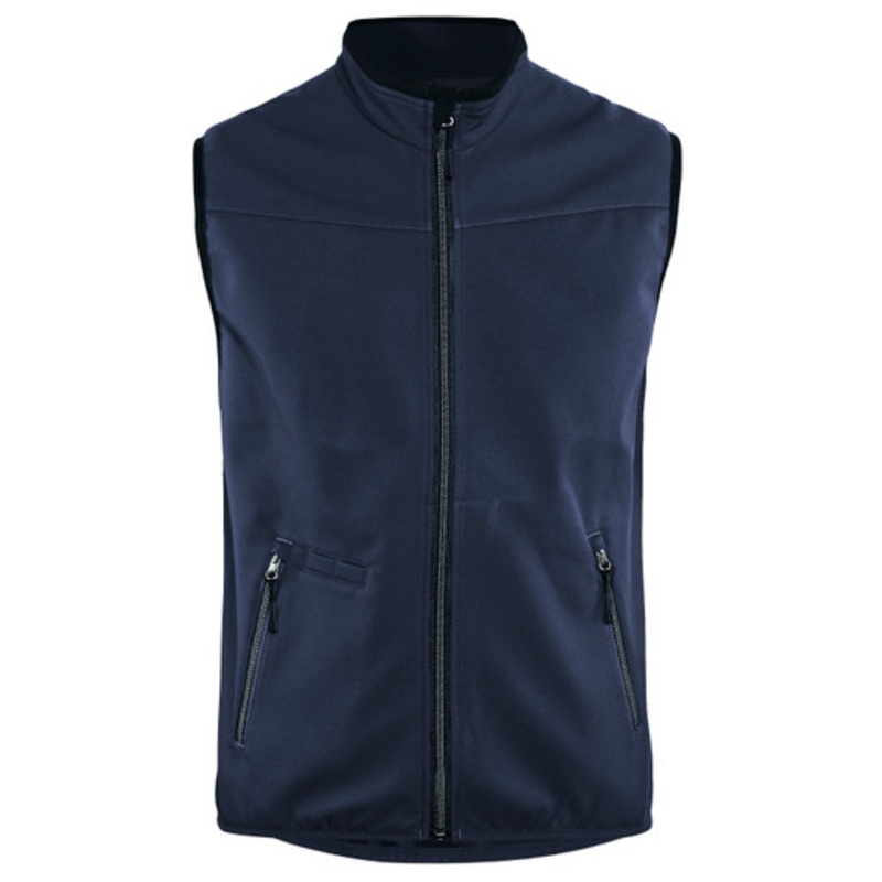 BLAKLADER Vest | 3850 Dark Navy Blue Softshell Vest with Fleece Lining