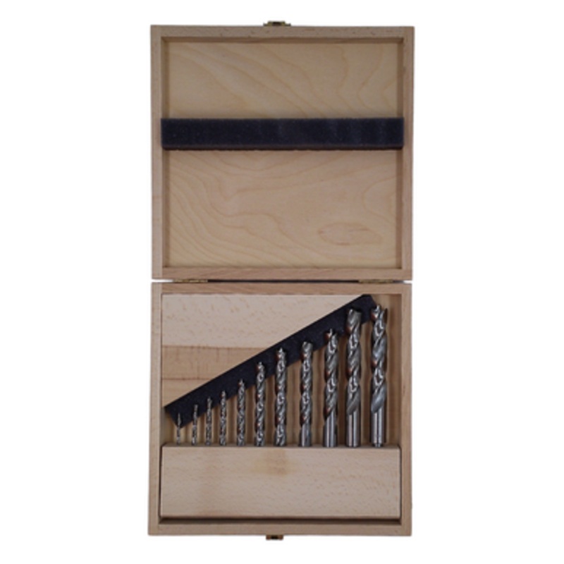 FAMAG Drill Bits | 1591 Brad Point Drill Bits Set  3, 4, 5, 6, 8, 10, 12, 13, 14, 15, 16mm in Solid Timber