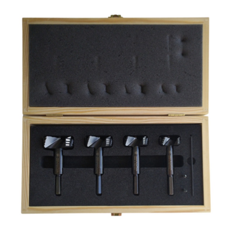 FAMAG Forstner Bit | 1624 BORMAX Tool Steel Forstner Bit . Set 35, 40, 45, 50 mm and Box.