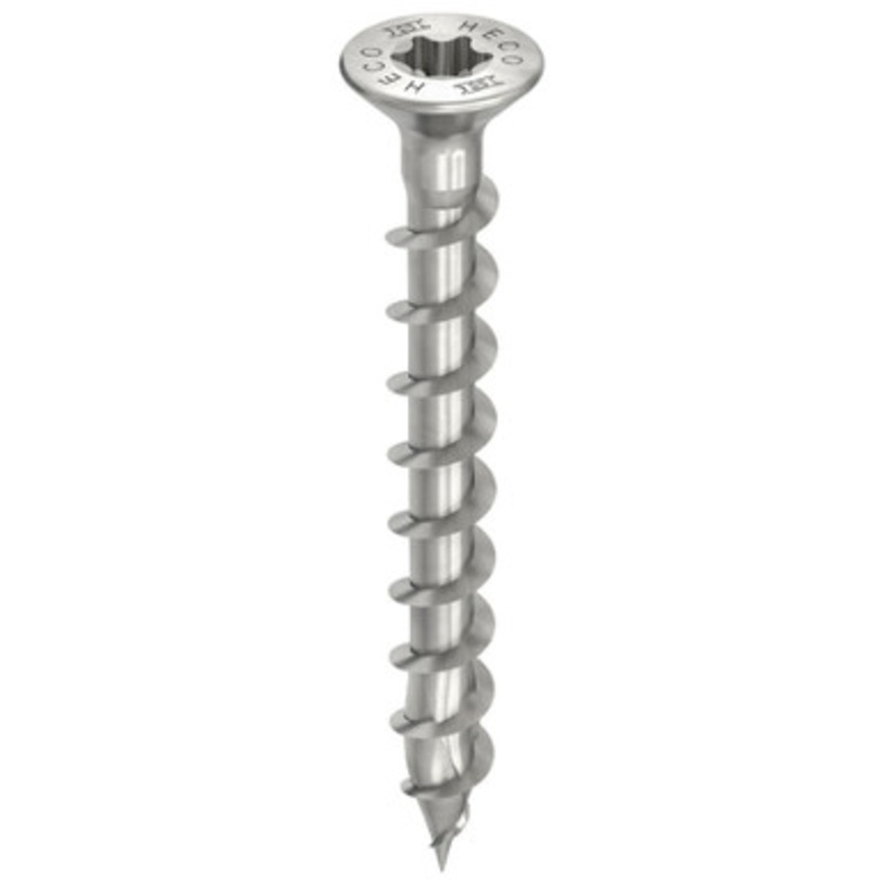 HECO Screws | 4.5mm  Countersunk Head Screws HD20with Full Thread FITTING in A2 304 Stainless Steel