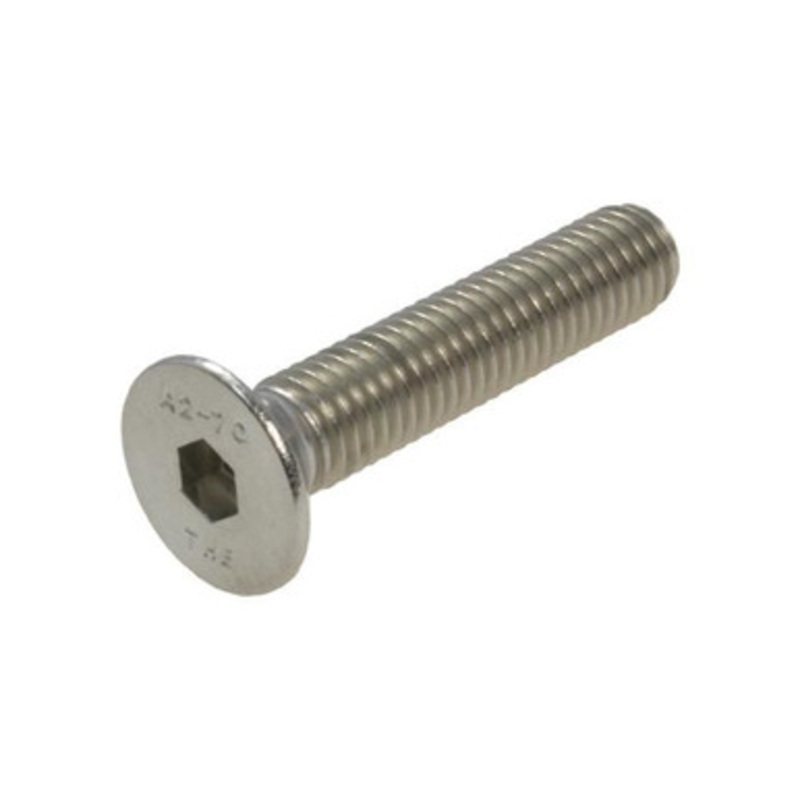 HSI Bolts | M4 Countersunk Head Bolts with Hex Drive in A2 304 Stainless Steel