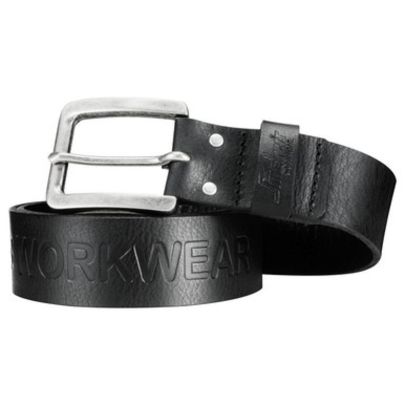 SNICKERS Accessory | 9034 Classic Black Belt in Leather with Steel Buckle and one Pin