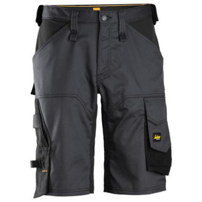 SNICKERS Shorts | 6153 Mens Allround Work Mid Grey Shorts with Cotton with Stretch