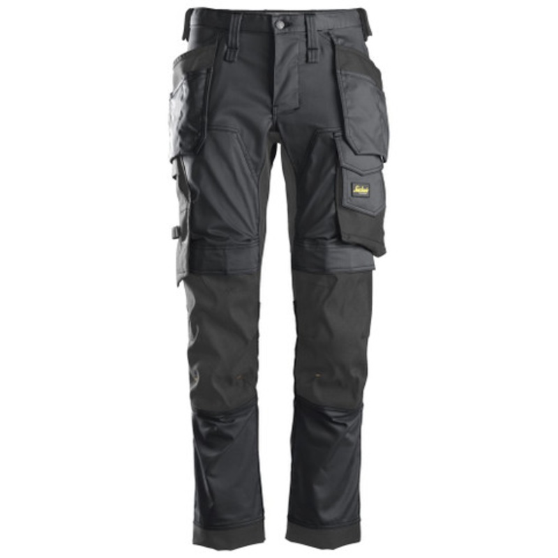 SNICKERS Trousers | 6241 Grey AllroundWork Trousers with Kneepad Pockets and Holster Pockets in 2-Way Stretch