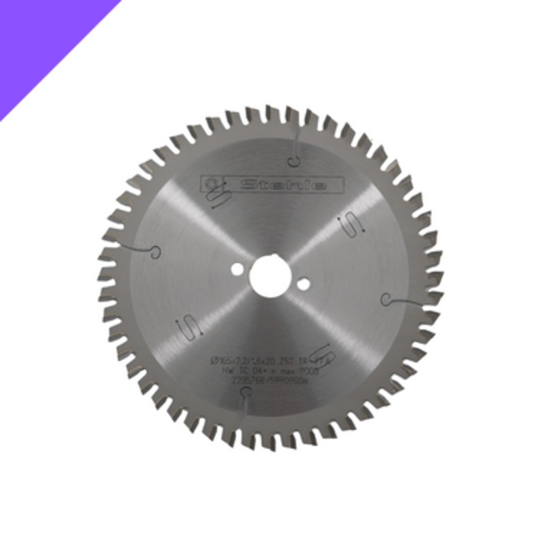 STEHLE Circular Saw Blade | KKS Plastic 190mm/20mm Bore Negative Hook Circular Saw Blade, for Hard Plastics