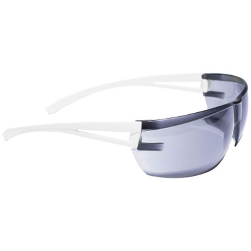 ZEKLER Safety Glasses | 36 Grey Lens Safety Glasses White Design Limited Edition with scratch resistant & anti fog