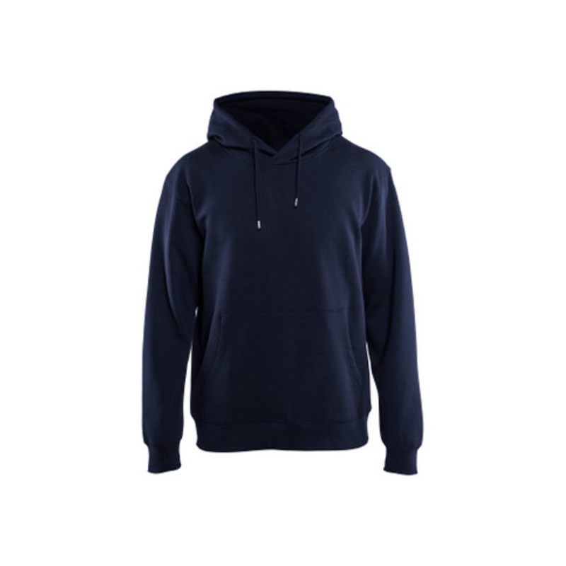 BLAKLADER Hoodie | 3396 Navy Blue Hoodie with Kangaroo Pocket and in Cotton