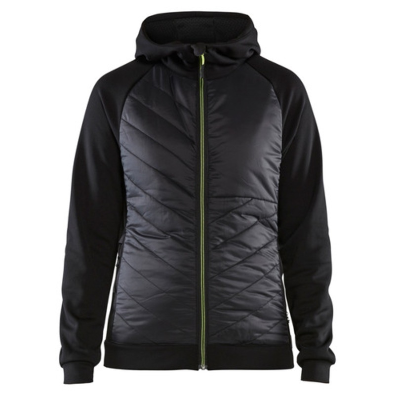 BLAKLADER Hoodie Jacket | 3464 Black/Yellow Womens Jacket Hoodie with Full Zip and in Polyester