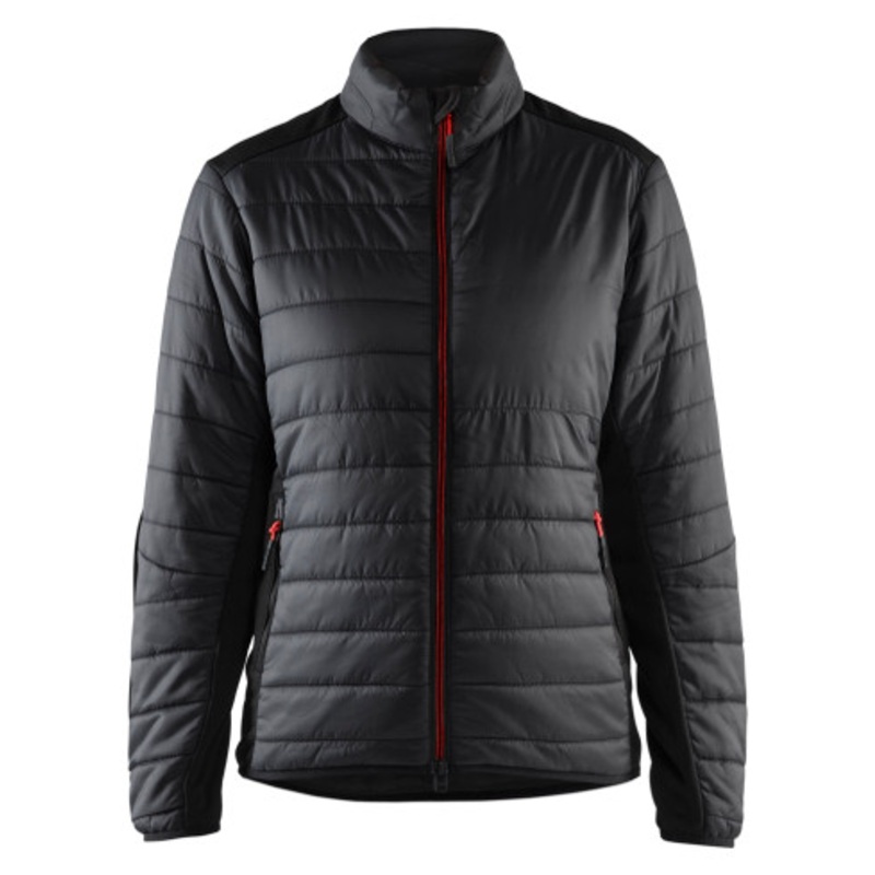 BLAKLADER Jacket | 4715 Black/Red Womens Winter Jacket with Warm Lining and Water Repellent in Polyester