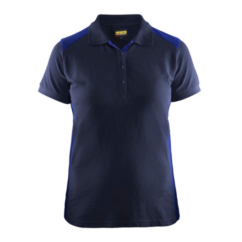 BLAKLADER Polo Shirt  | 3390 Womens Navy Blue / Blue Profile Polo Shirt with Durable Poly/Cotton Blend