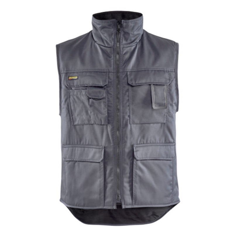 BLAKLADER Vest | 3801 Grey Body Warmer Vest with Fleece Lining