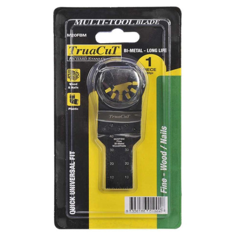BORDO Multi Tool Blade | TRUACUT M20FBM 22mm Bi-Metal Multi Tool Blade for Construction