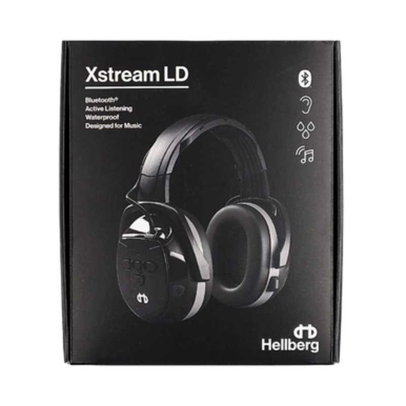 HELLBERG Hearing Protection | XSTREAM LD Bluetooth Earmuffs Hearing Protection with Active Monitoring and Waterproof