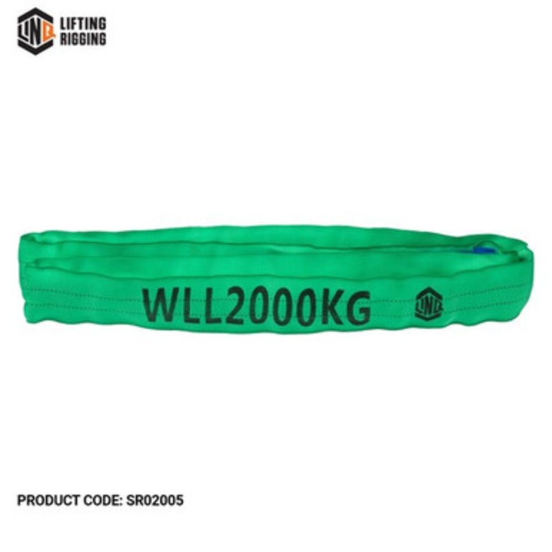 LINQ LIFTING Sling | ROUND 7:1 Sling with 2000KG WLL and 0.5M Length in Polyester