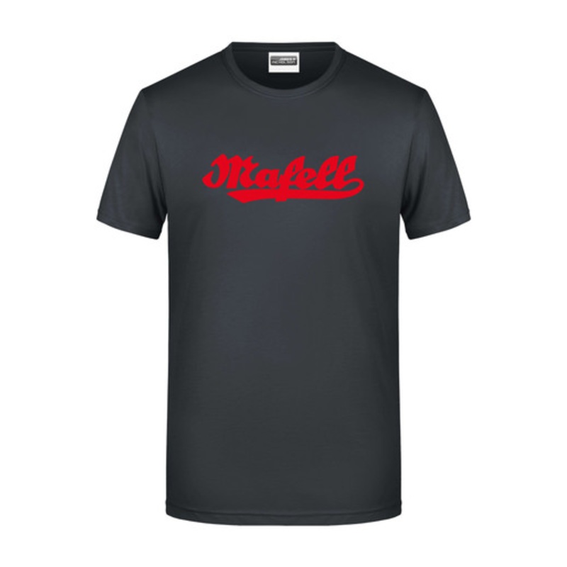 MAFELL T-Shirt | 8008 RETRO Black Short Sleeve T-Shirt with Mafell Logo and in Cotton