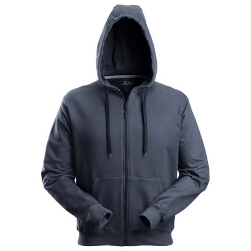 SNICKERS Hoodie Jacket | 2801 Navy Blue Hoodie Jacket with Full Zip and in Polyester/Cotton