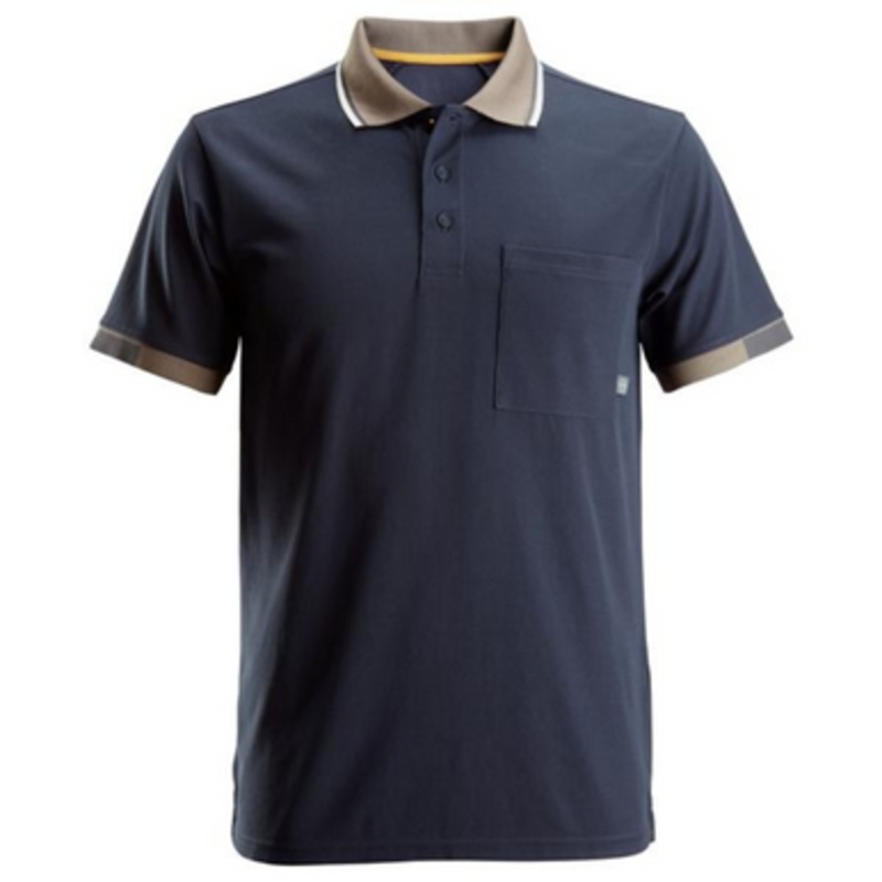 SNICKERS Polo Shirt  | 2724 Navy Blue Short Sleeve 37.5 Performance Polo Shirt with  Polyester